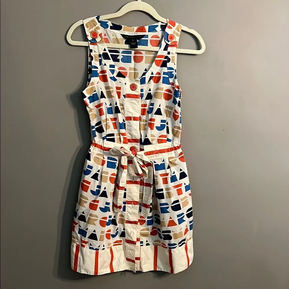 Marc Jacobs Blue Red Sleeveless Sundress - Picture 1 of 8